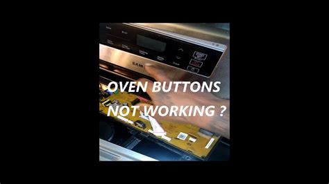 samsung stove bake not working